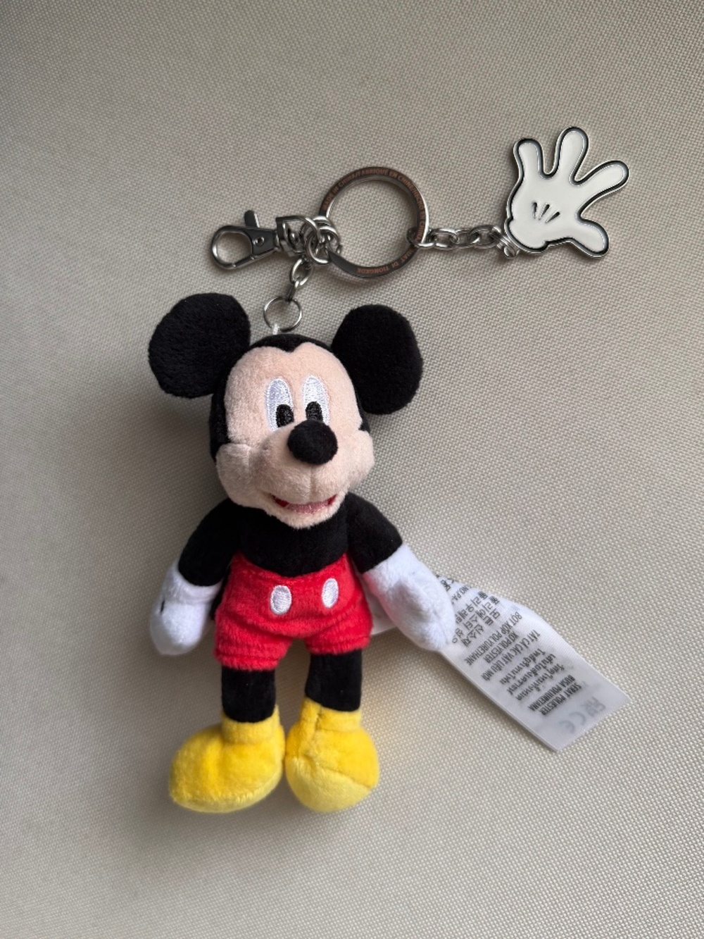 Authentic- Disney Parks Mickey Mouse Plush Key Chain